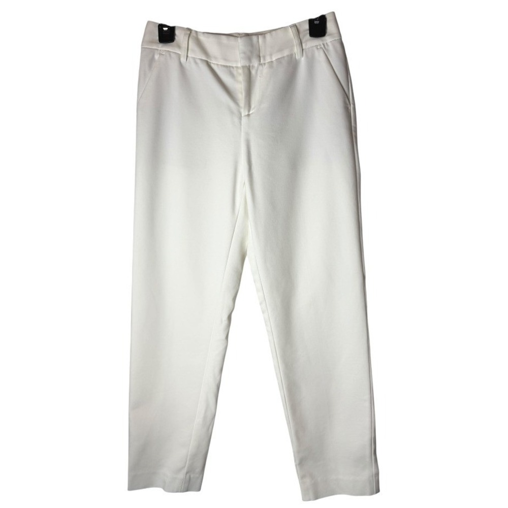 Alice + Olivia Pants Women Small White Tailored Trousers‎ Ankle Preppy Career